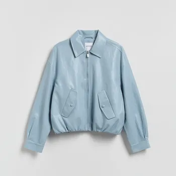 Dámský kabát Reserved - Bunda bomber - světle modrá - 449IA-50X - 449IA-50X-XL