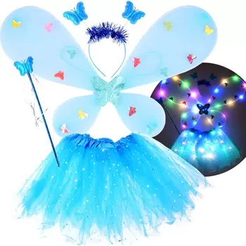 Karnevalový kostým Wiky Set víla modrá