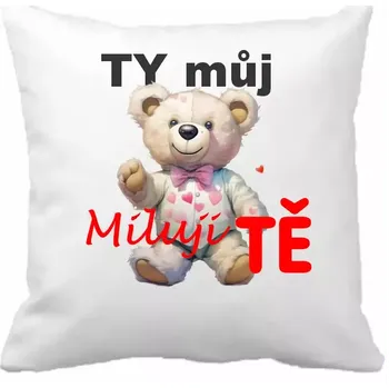 Dekorativní polštářek Dekorační polštářek s potiskem z lásky 001