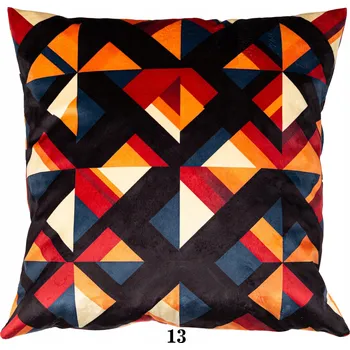 Povlak na polštářek Dekorační povlak na polštář 40x40 Vzor 13 Geometrický oranžový barevný