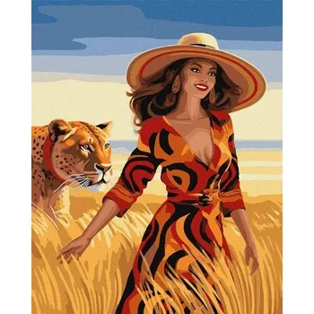 Set školních potřeb Malowanie po numerach - Spacer po polu 40x50cm