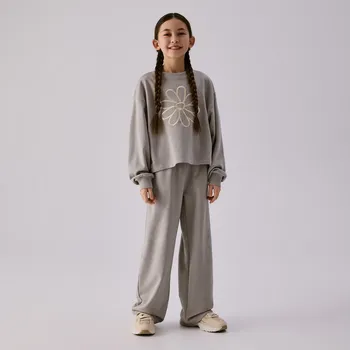 Dívčí mikina Reserved - Bavlněná sada - světle šedá - 149HN-09X - 149HN-09X-134