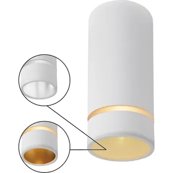 Mantra 8886 Split, stropní válcové svítidlo s průsvitným proužkem 1xGU10, bílá, průměr 6cm