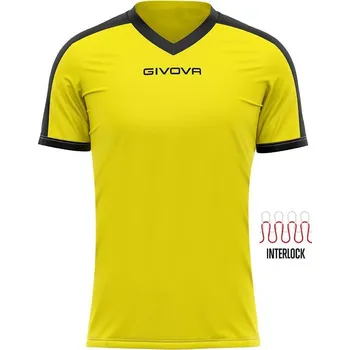 Pánské tričko GIVOVA Sportovní tričko GIVOVA Revolution M ČERNÁ|ŽLUTÁ