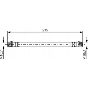Brzdová hadice Bosch 1 987 481 396 Brzdová hadice, flexibilní