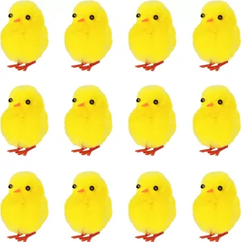 Velikonoční dekorace Velikonoční dekorace kuřátka 12 ks