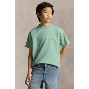 Chlapecké tričko Dětské bavlněné tričko Polo Ralph Lauren 323A12286002 tyrkysová 06X, vel. 136-138