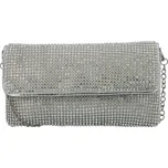 MOON Měkké třpytivé psaníčko s kamínky Elodie, stříbrná