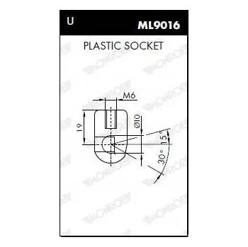Dveře karosérie Plynová vzpěra, víko zavazadlového prostoru Monroe ML5175
