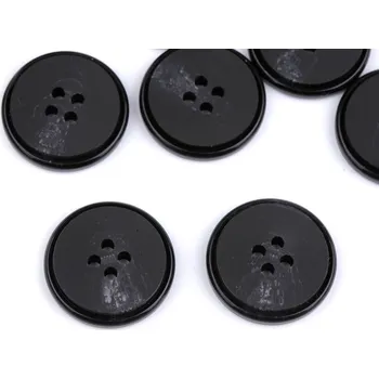 Knoflík Knoflík s jemnou patinou velikost 24", 28", 32", 36", 40", střední, 10 (40") černá