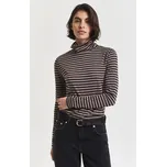 ROLÁK GANT LIGHT COTTON STRIPED LS TURTLENECK TAUPE BEIGE
