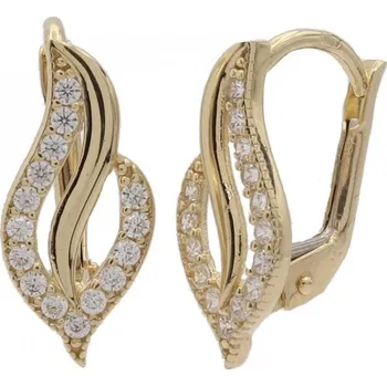 Náušnice Zlaté náušnice se zirkony CDL130 (585/1000) 1.95 g