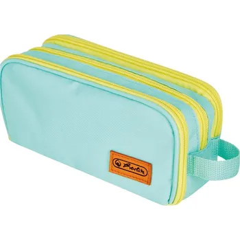 Penál Herlitz Pouzdro dvojité mint/žlutá
