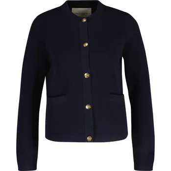 Dámský svetr KARDIGÁN GANT COTTON KNIT JACKET EVENING BLUE