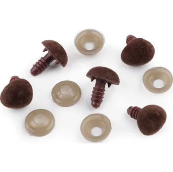 Čumák sametový s pojistkou 14x15 mm, malé, 3 hnědá