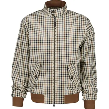 BUNDA GANT COTTON BLEND HARRINGTON JACKET MAHOGANY BROWN