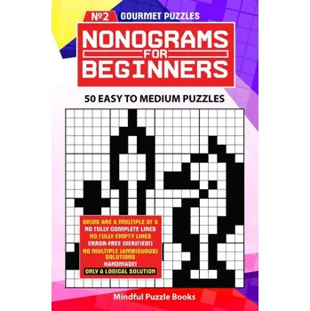 Nonograms for Beginners 2: 50 Easy to Medium Puzzles – Mindful Puzzle Books (EN)