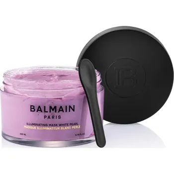 Vlasová regenerace Balmain Hair Illuminating Mask White Pearl Maska na vlasy pro blond a melírované valsy 200 ml