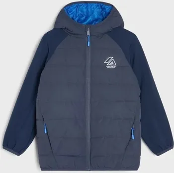 Sinsay - Prošívaná puffer bunda s kapucí - námořnická modrá - 096GX-59X - 096GX-59X-110