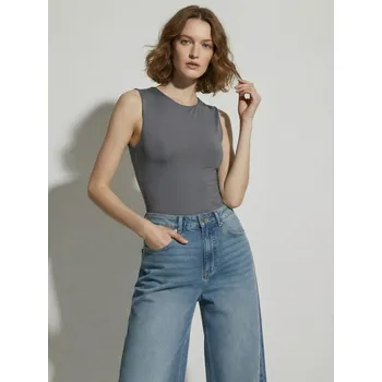 Dámské spodní prádlo Sinsay - Body bez rukávů - šedá - 593HA-85X - 593HA-85X-XL