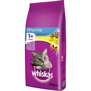 Krmivo pro kočku Whiskas STERILE 14&nbsp;kg&nbsp;– NATRŽENÝ PYTEL