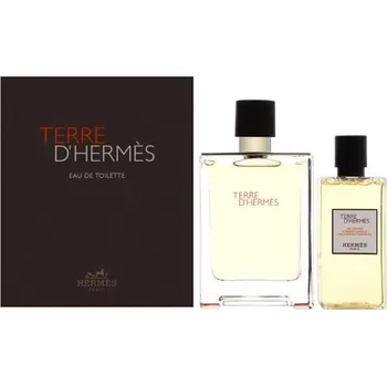 Pánský parfém Sada pro muže Hermès Terre D'Hermès toaletní voda 100 ml + gel 80 ml