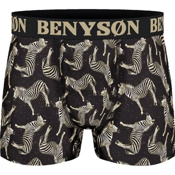 Trenýrky Pánské boxerky Zvířátka a Ovoce Benyson 7121 Barva/Velikost: hnědá zebry / M/L