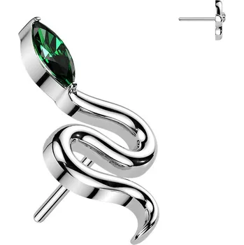 Piercing Šperky4U Ozdobná část k PUSH IN piercingu TITAN - TIT1700-G