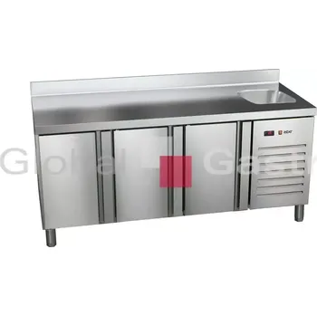 Stůl chladící ETP 7 180 30 HC S dřez nad agregátem | Asber 6176702S