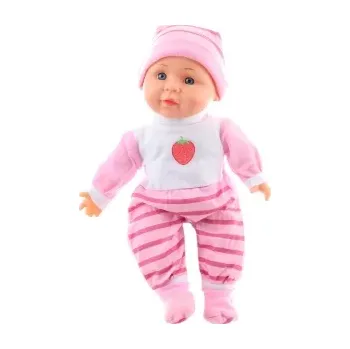 Mluvící miminko 30 cm v růžovém oblečku