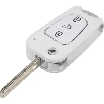 Auto elektroinstalace Náhradní obal klíče pro Hyundai i30, ix35, Kia 3-tlačítkový, bílý, 48HY102WHT