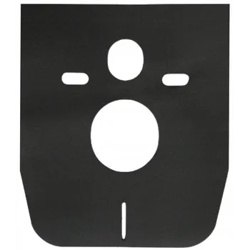 Klozet Mexen - UNIVERZÁLNÍ ZVUKOVĚ-IZOLAČNÍ PODLOŽKA PRO ZÁVĚSNÉ WC NEBO BIDET (MATA), černá, 39095-70