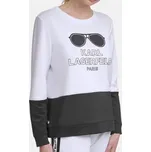 Dámská bílá mikina Karl Lagerfeld Sunglasses Logo 56527