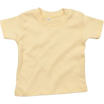 Babybugz Tričko BZ02, krátký rukáv, dětské COT710002t3091-soft yellow Žlutá světlá 6-12