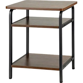 Konferenční stolek ModernHome YLT-1501 Konferenční stolek 30 × 40 cm, 3 police, hnědý