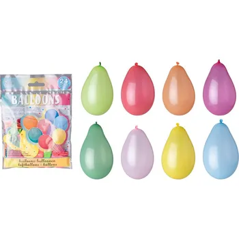 Balónek Balónky Párty plast 24ks 70mm mix barev