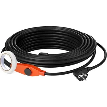 Topná rohož Topný kabel pro potrubí, 9m 23W/m topná páska pro potrubí s vestavěným termostatem, topný kabel pro vodovodní potrubí chrání PVC hadice, kovové a plastové potrubí před zamrznutím