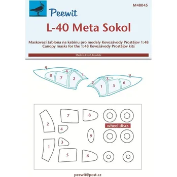 Plastikový model 1/48 Canopy mask L-40 Meta Sokol (KP)