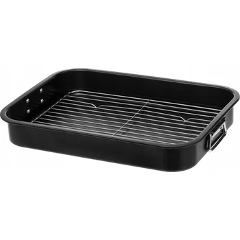 Plech na pečení PEKÁČ PRO PEČENÍ OBDÉLNÍKOVÝ PLECH S MŘÍŽKOU 42 x 30,5 cm