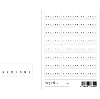 samolepka Fleppi Samolepky Týdenní zvyky