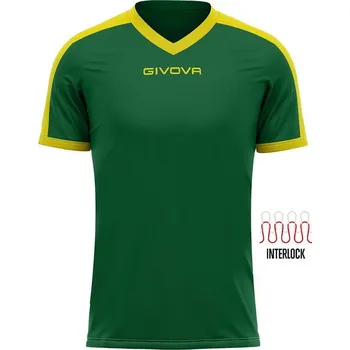 Pánské tričko GIVOVA Sportovní tričko GIVOVA Revolution L ZELENÁ|ŽLUTÁ