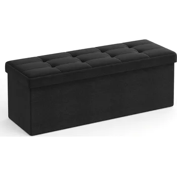 Botník SONGMICS Taburet s úložným prostorem 110 x 38 x 38 cm černá