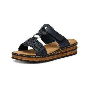 Dámské pantofle Nazouváky Rieker 629K9-14 Tmavomodrá 40