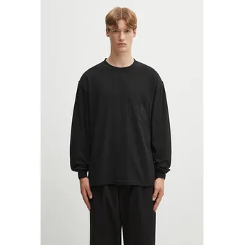 Pánské tričko Bavlněné tričko s dlouhým rukávem MM6 Maison Margiela SH0NH0016.M20050.900 černá 99X, vel. M