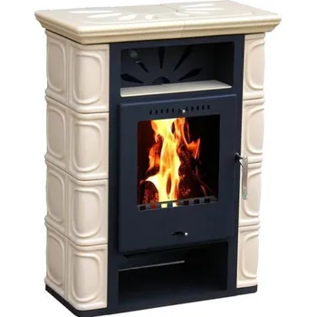 Krbová kamna Kachlová kamna BORGHOLM TOP Keramik cappuccino TH500.0000000157