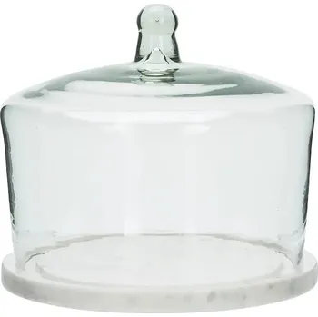 Podnos s víkem Madam Stoltz 20 x 17 cm LAB.6954 průhledná TSP