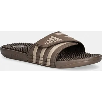 Pánské pantofle Pantofle adidas Adissage IH8996 hnědá 88X, EUR 43