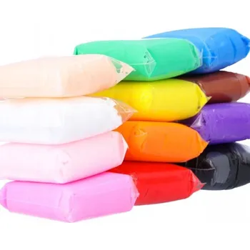 Modelovací hmota PĚNOVÁ PLASTELÍNA PLASTELÍNA MODELÍNA POLYMEROVÁ PĚNOVÁ HMOTA HLÍNA - 24 KUSŮ