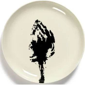 Talíř Serax, Snídaňové talíře Feast Artichoke 19 cm, bílo-černé, 2 ks - Formadore