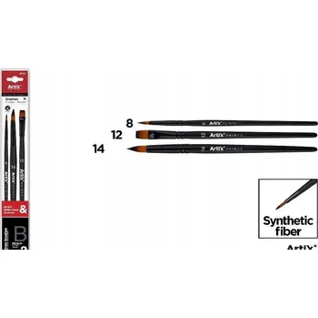 Obraz Kraftika Kulaté a ploché syntetické štětce č. 14, 12